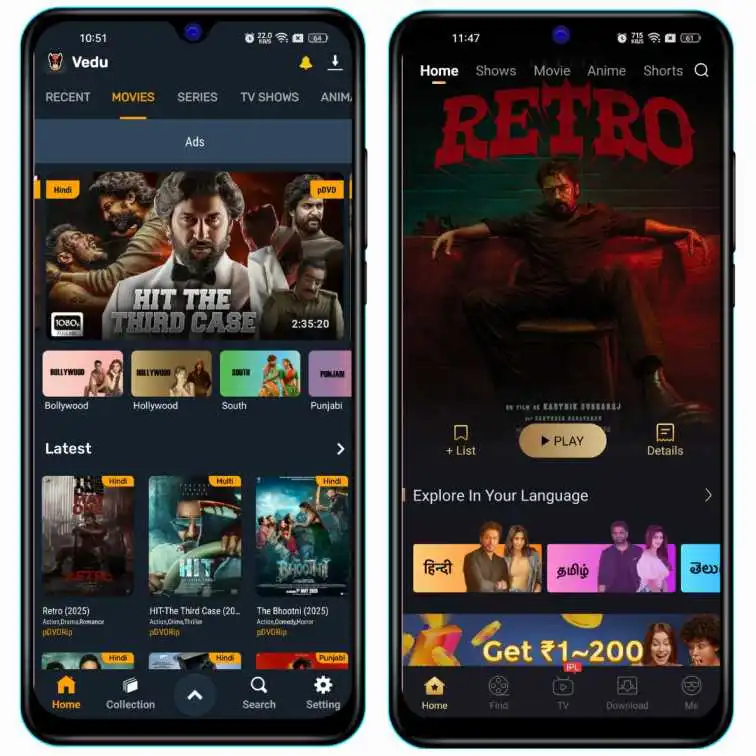 Vedu Vs Castle – Which Offers Better Content